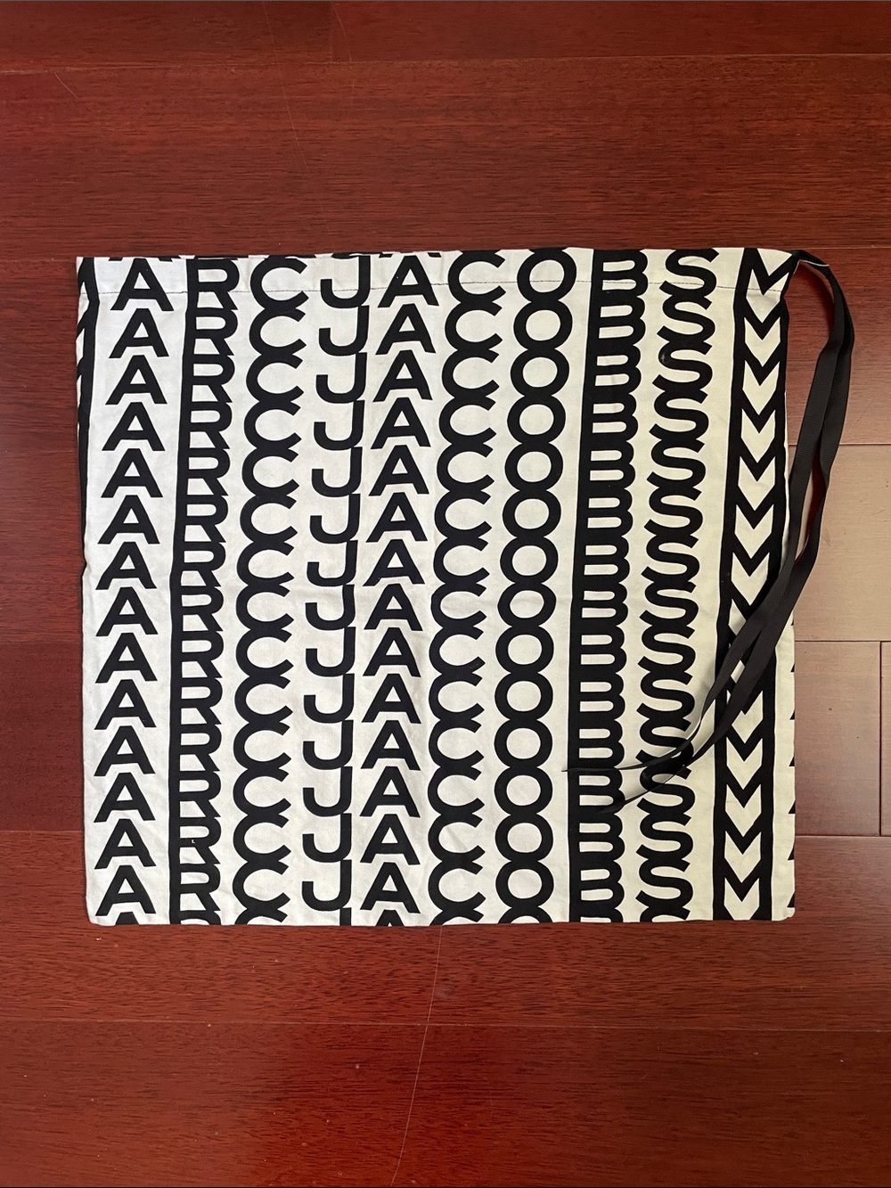 Marc Jacobs Black & White Logo Tote Dust Bag